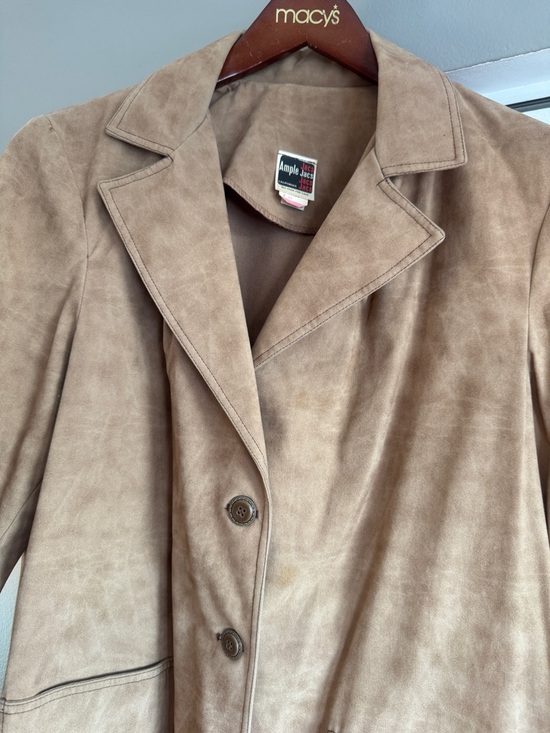Ample jacs Jackets & Blazers - VINTAGE 70s Ample Jacs California Brushed Suede Style Cotton Jacket Groovy Retro